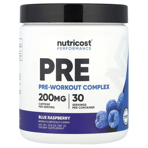 Nutricost, Performance, Complejo preentrenamiento, Frambuesa azul, 387 g (13,8 oz)
