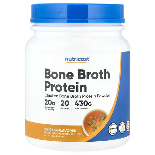 Nutricost, Proteína de caldo de huesos, Pollo, 430 g (15,4 oz)