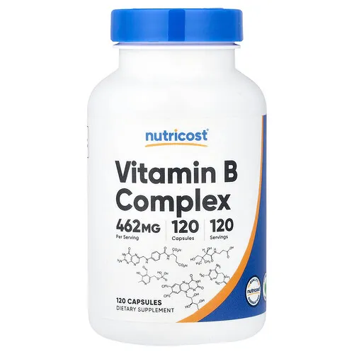 Nutricost, Complejo de vitaminas B, 120 cápsulas