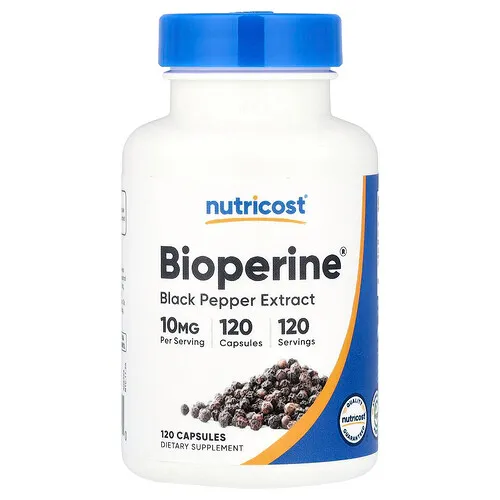 Nutricost, BioPerine®, 10 mg, 120 cápsulas