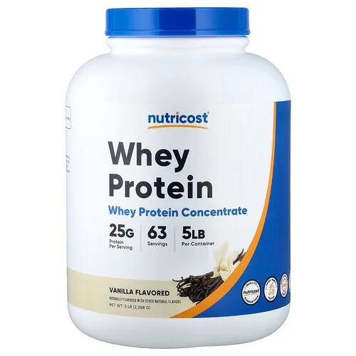 Nutricost, Concentrado de proteína de suero de leche, Vainilla, 2268 g (5 lb)