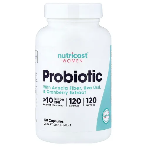 Nutricost, Suplemento probiótico para mujeres, 120 cápsulas