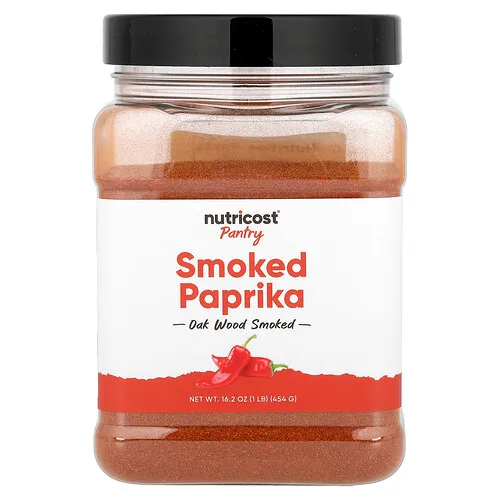 Nutricost, Pantry, Páprika ahumada, Ahumado con madera de roble, 454 g (16,2 oz)