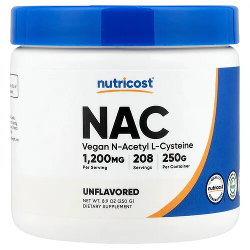 Nutricost, NAC, Sin sabor, 250 g (8,9 oz)