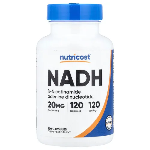 Nutricost, NADH, 20 mg, 120 cápsulas