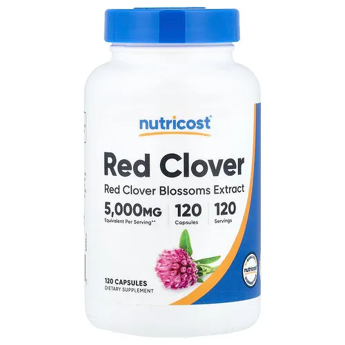 Nutricost, Trébol rojo, 120 cápsulas (200 mg por cápsula)