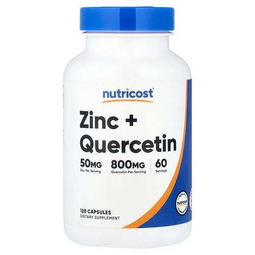 Nutricost, Zinc y quercetina, 120 cápsulas