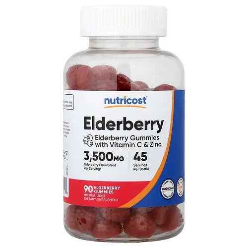 Nutricost, Gomitas de saúco, 90 gomitas