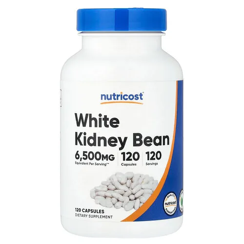 Nutricost, Frijol blanco, 6500 mg, 120 cápsulas