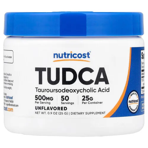 Nutricost, TUDCA, Sin sabor, 25 g (0,9 oz)