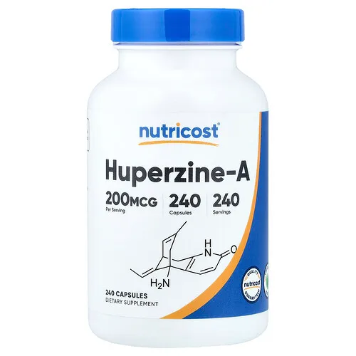 Nutricost, Huperzina A, 200 mcg, 240 cápsulas vegetales