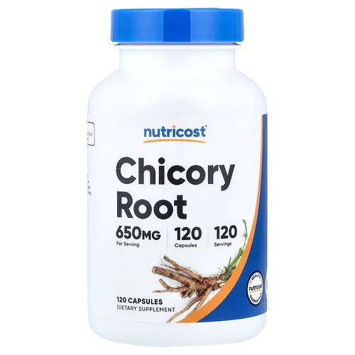 Nutricost, Raíz de achicoria, 650 mg, 120 cápsulas