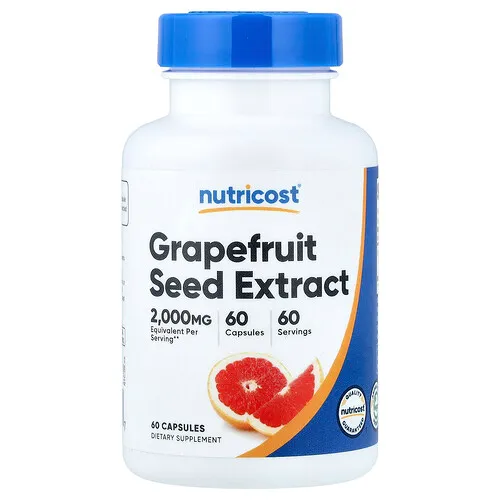 Nutricost, Extracto de semilla de pomelo, 2000 mg, 60 cápsulas