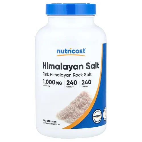 Nutricost, Sal del Himalaya, 1000 mg, 240 cápsulas