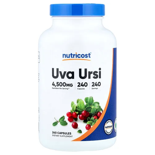 Nutricost, Uva ursi, 240 mg, 450 cápsulas veganas (450 mg por cápsula)