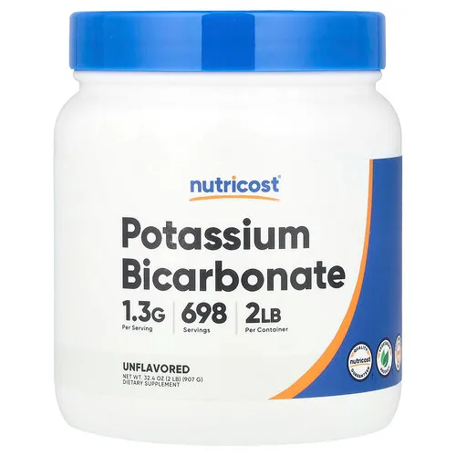 Nutricost, Bicarbonato de potasio, Sin sabor, 907 g (32,4 oz)