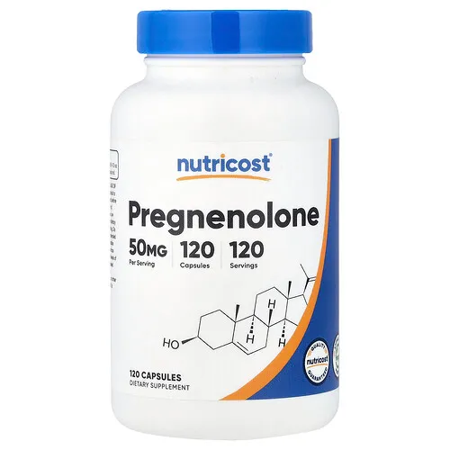 Nutricost, Pregnenolona, 50 mg, 120 cápsulas