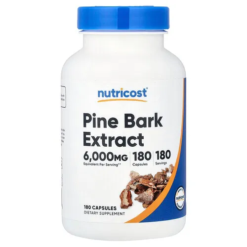 Nutricost, Extracto de corteza de pino, 180 cápsulas (300 mg por cápsula)
