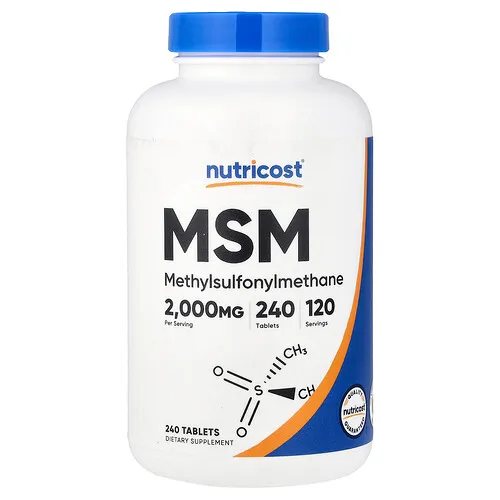 Nutricost, MSM, 240 comprimidos (1000 mg por comprimido)