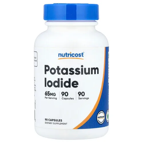 Nutricost, Yoduro de potasio, 65 mg, 90 cápsulas