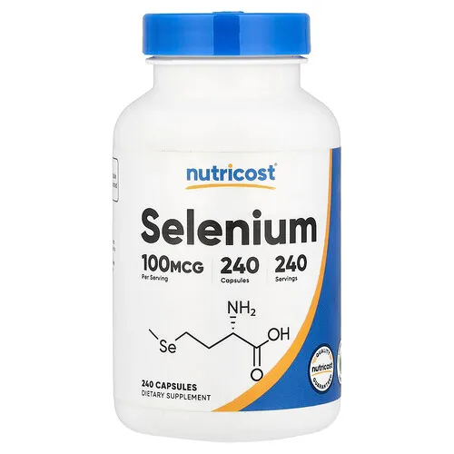 Nutricost, Selenio, 100 mcg, 240 cápsulas