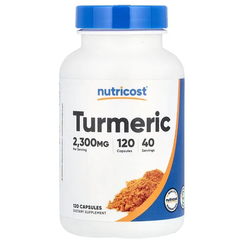 Nutricost, Cúrcuma, 120 cápsulas