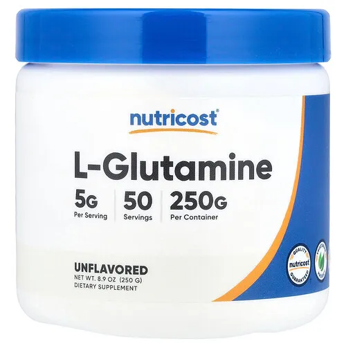 Nutricost, L-glutamina, Sin sabor, 250 g (8,9 oz)