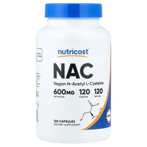 Nutricost, NAC, 600 mg, 120 cápsulas