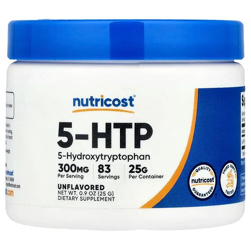 Nutricost, 5-HTP, Sin sabor, 25 g (0,9 oz)