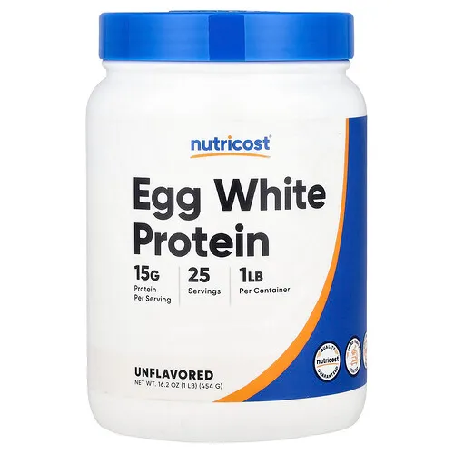 Nutricost, Proteína de clara de huevo, Sin sabor, 454 g (1 lb)
