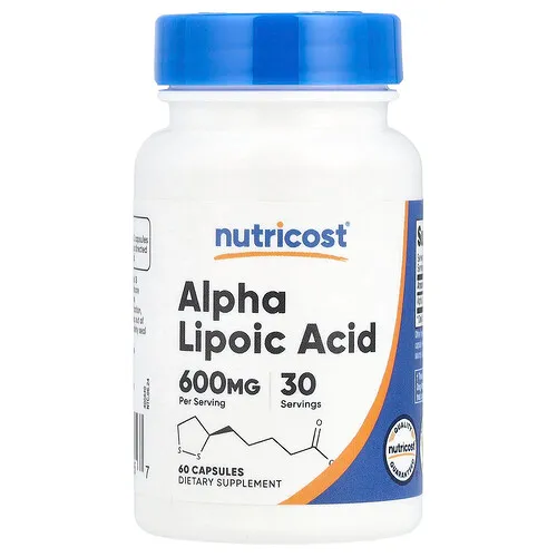 Nutricost, Ácido alfa-lipoico, 60 cápsulas (300 mg por cápsula)