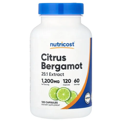 Nutricost, Bergamota cítrica, 120 cápsulas (600 mg por cápsula)