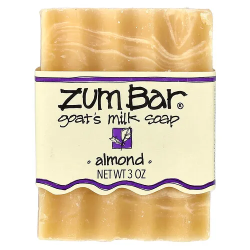 ZUM, Jabón de leche de cabra de Zum Bar®, Almendras, 85 g (3 oz)