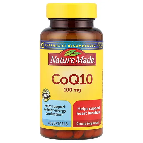 Nature Made, CoQ10, 100 mg, 40 cápsulas blandas