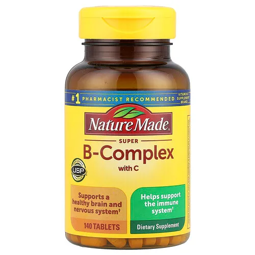 Nature Made, Super complejo de vitaminas B con vitamina C, 140 comprimidos