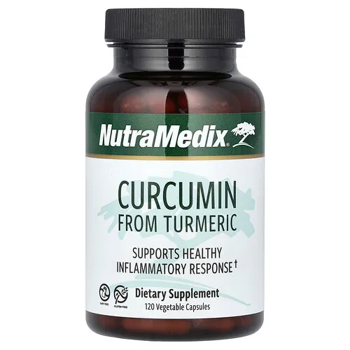 NutraMedix, Curcumina proveniente de la cúrcuma, 120 cápsulas vegetales (250 mg por cápsula)