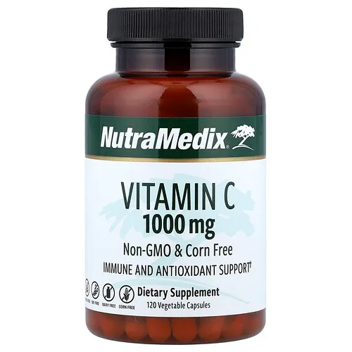 NutraMedix, Vitamina C, 1000 mg, 120 cápsulas vegetales