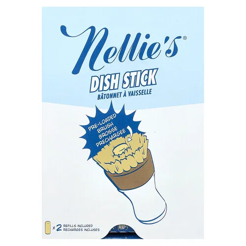 Nellie's, Dish Stick, 1 barra, 2 repuestos
