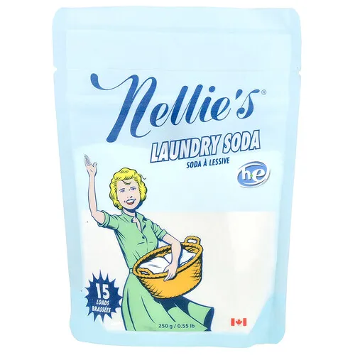 Nellie's, Sosa para lavar la ropa, 15 cargas, 250 g (0,55 lb)