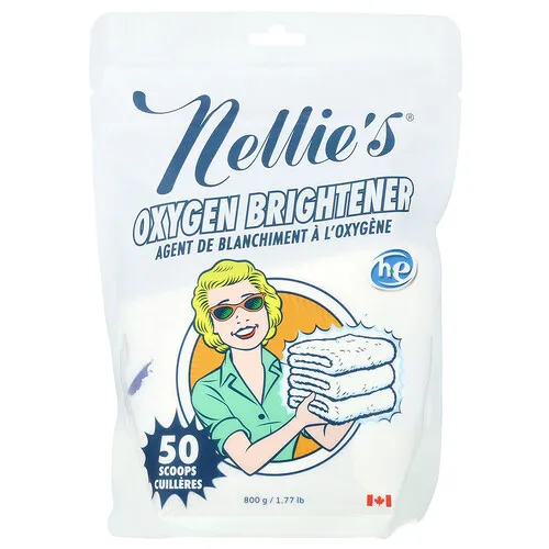 Nellie's, Abrillantador con oxígeno, 50 cucharadas medidoras, 800 g (1,77 lb)