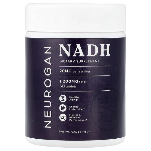 Neurogan Health, NADH, 20 mg, 60 comprimidos, 18 g (0,63 oz)