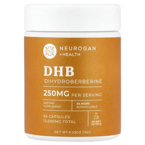Neurogan Health, DHB, 250 mg, 60 cápsulas