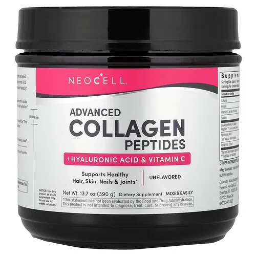 NeoCell, Péptidos de colágeno avanzado, Sin sabor, 390 g (13,7 oz)