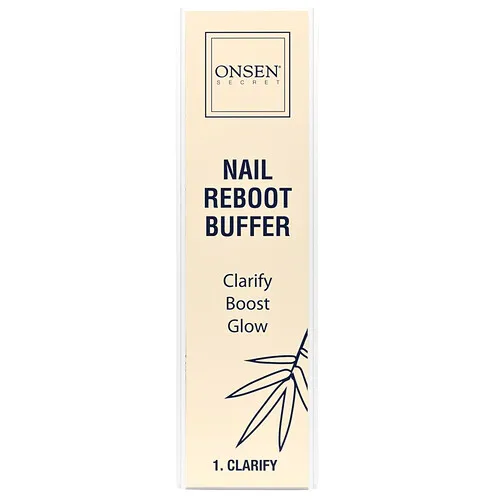 Onsen Secret, Pulidor restaurador de uñas, Set de 3 piezas