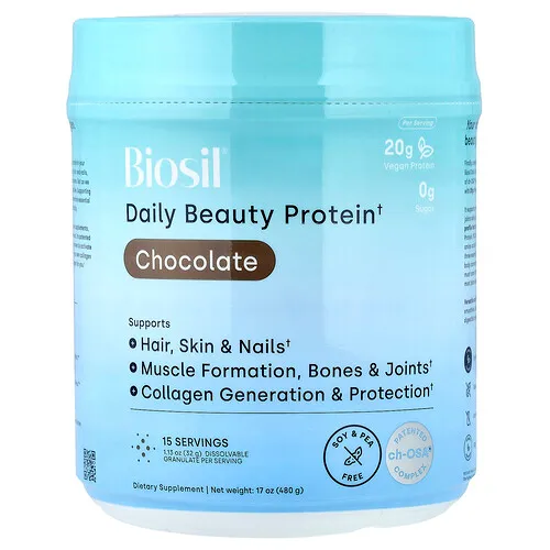 Biosil, Proteína de belleza diaria, Chocolate, 480 g (17 oz)