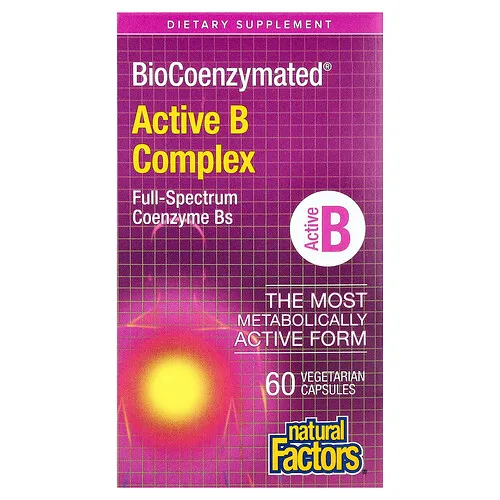 Natural Factors, BioCoenzymated®, Complejo de vitaminas B activas, 60 cápsulas vegetales