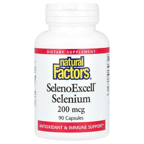 Natural Factors, SelenoExcell, Selenio, 200 mcg, 90 cápsulas