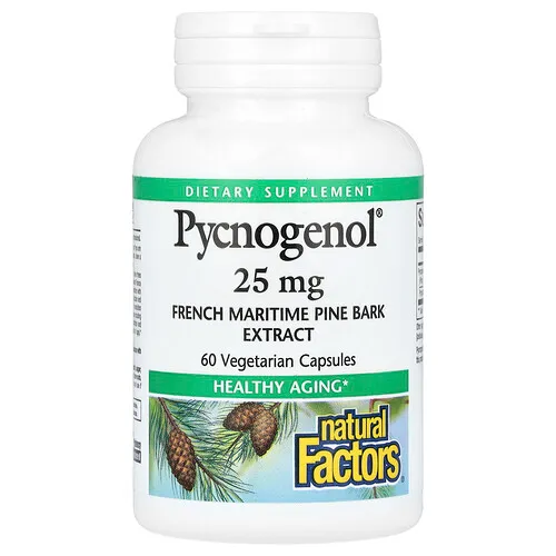 Natural Factors, Pycnogenol, 25 mg, 60 cápsulas vegetales