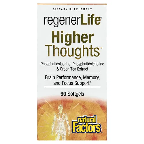 Natural Factors, RegenerLife®, Higher Thoughts™, 90 cápsulas blandas
