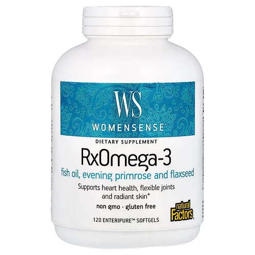 Natural Factors, WomenSense®, RxOmega-3, 120 cápsulas blandas Enteripure™
